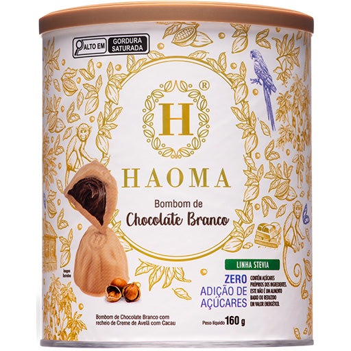 Bombom Chocolate Branco  Linha Stevia